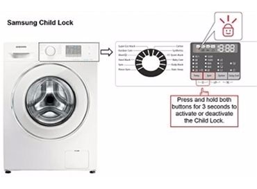 Samsung Washing Machines - Child Lock